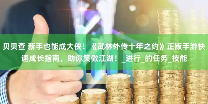 贝贝查 新手也能成大侠！《武林外传十年之约》正版手游快速成长指南，助你笑傲江湖！_进行_的任务_技能